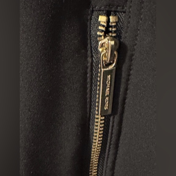 Michael Michael Kors Black Moto-Inspired Softshell Jacket tagged Large - Picture 5 of 7